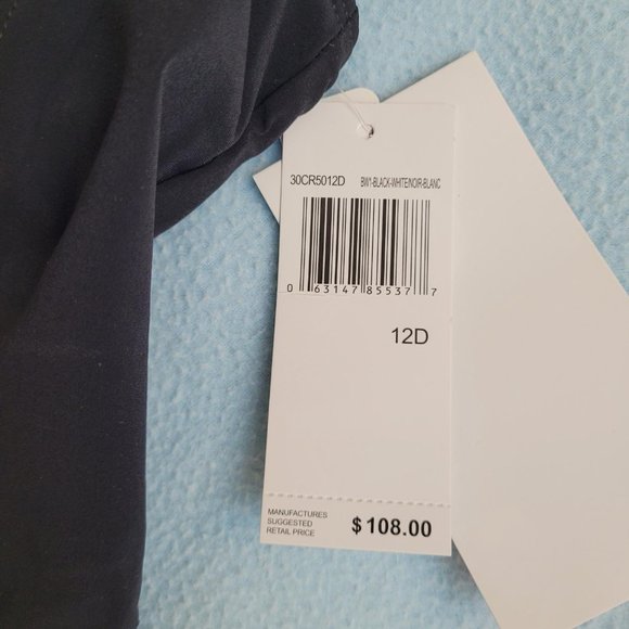 46. Christina black and white swimsuit. Size 12D. NWT - Picture 4 of 5